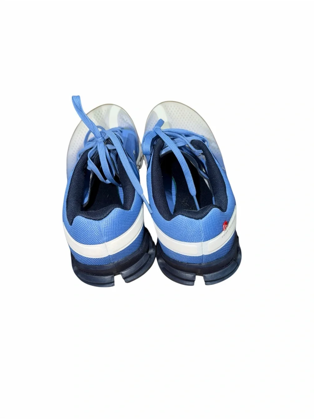 On Cloudflow Women’s Size 9 Blue White CloudTec Running Shoes Swiss Engineering